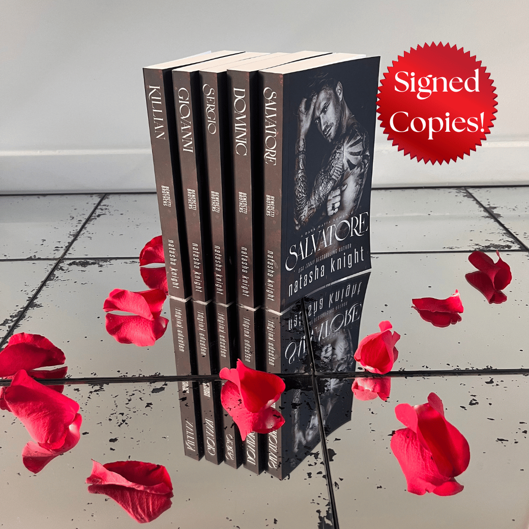 Signed Benedetti Brothers Dark Mafia Romance Paperback Bundle