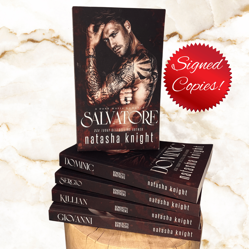 Signed Benedetti Brothers Dark Mafia Romance Paperback Bundle