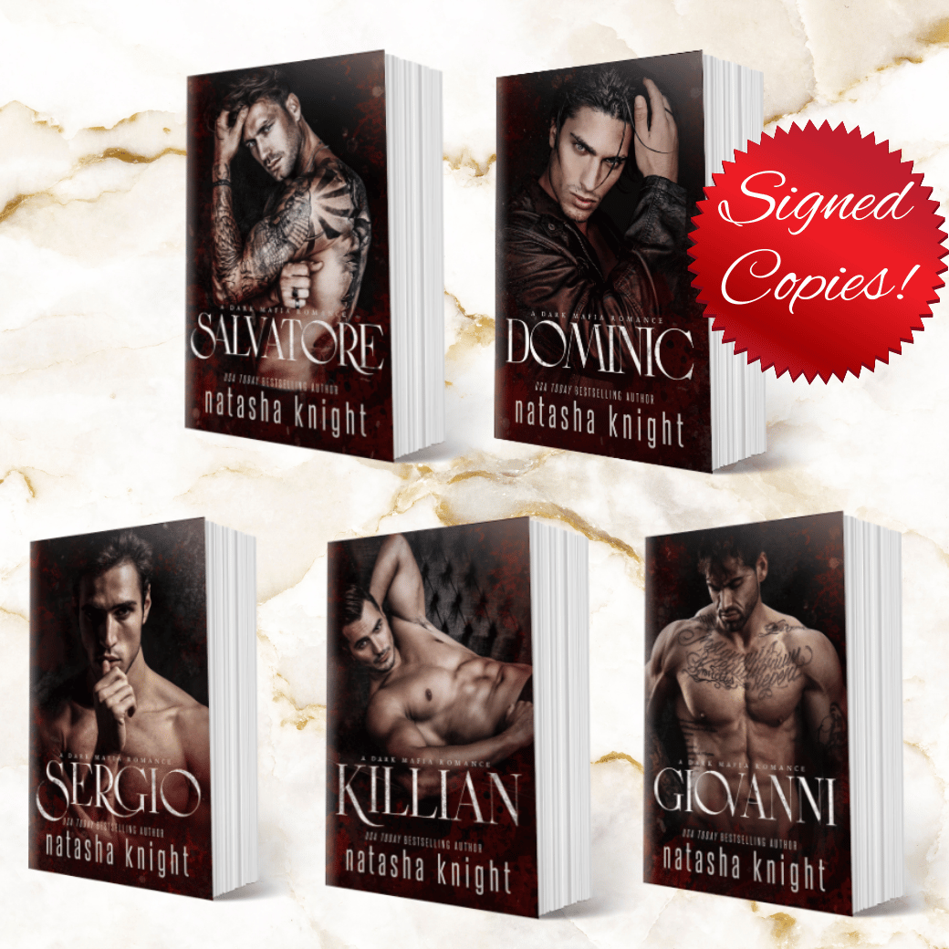 Signed Benedetti Brothers Dark Mafia Romance Paperback Bundle
