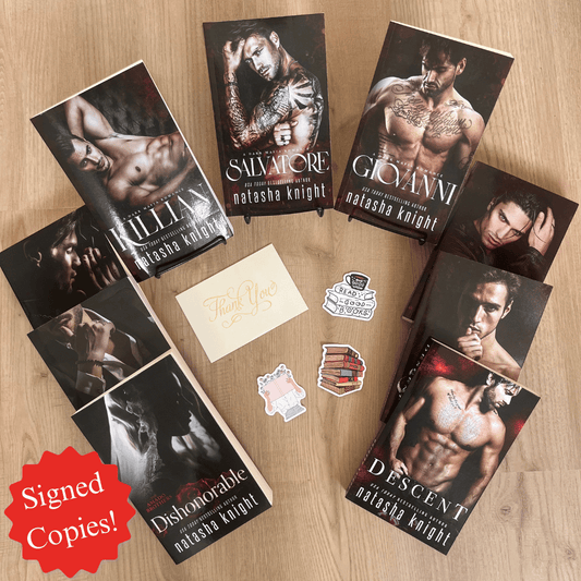 Signed Steamy Mafia Romance Paperback 9-Book Bundle