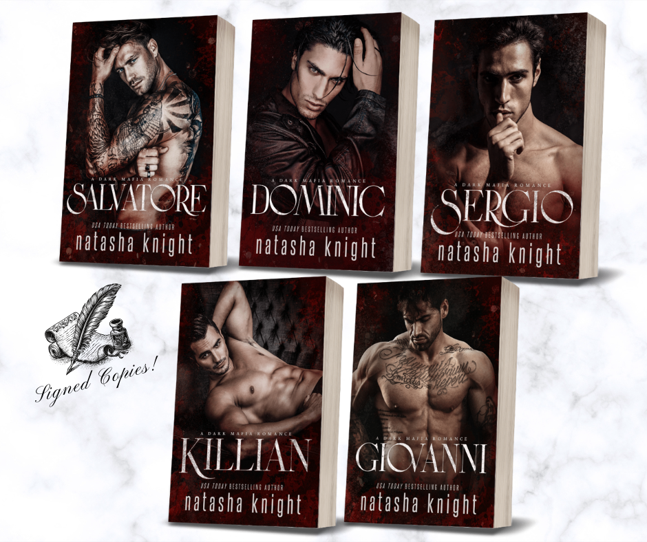 Signed Benedetti Brothers Dark Mafia Romance Paperback Bundle