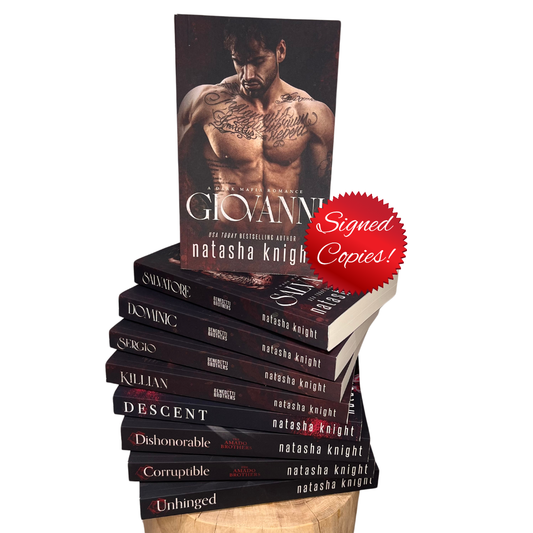 Signed Steamy Mafia Romance Paperback 9-Book Bundle