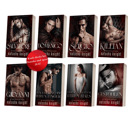 Dark Mafia Romance Liebhaber 8-Taschenbuch-Bundle (Feinde zu Liebenden, gefangengenommene Heldin, Alpha-Antiheld)