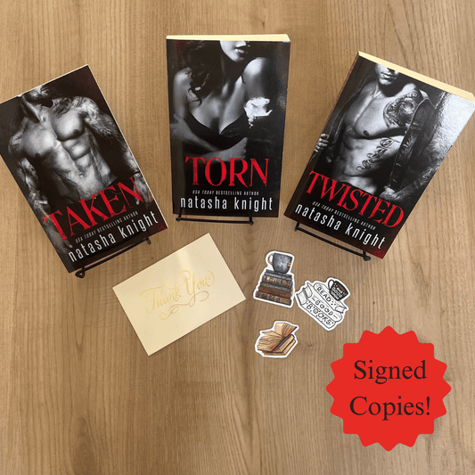 Signed Steamy MfM Dark Romance 3-Book Paperback Bundle