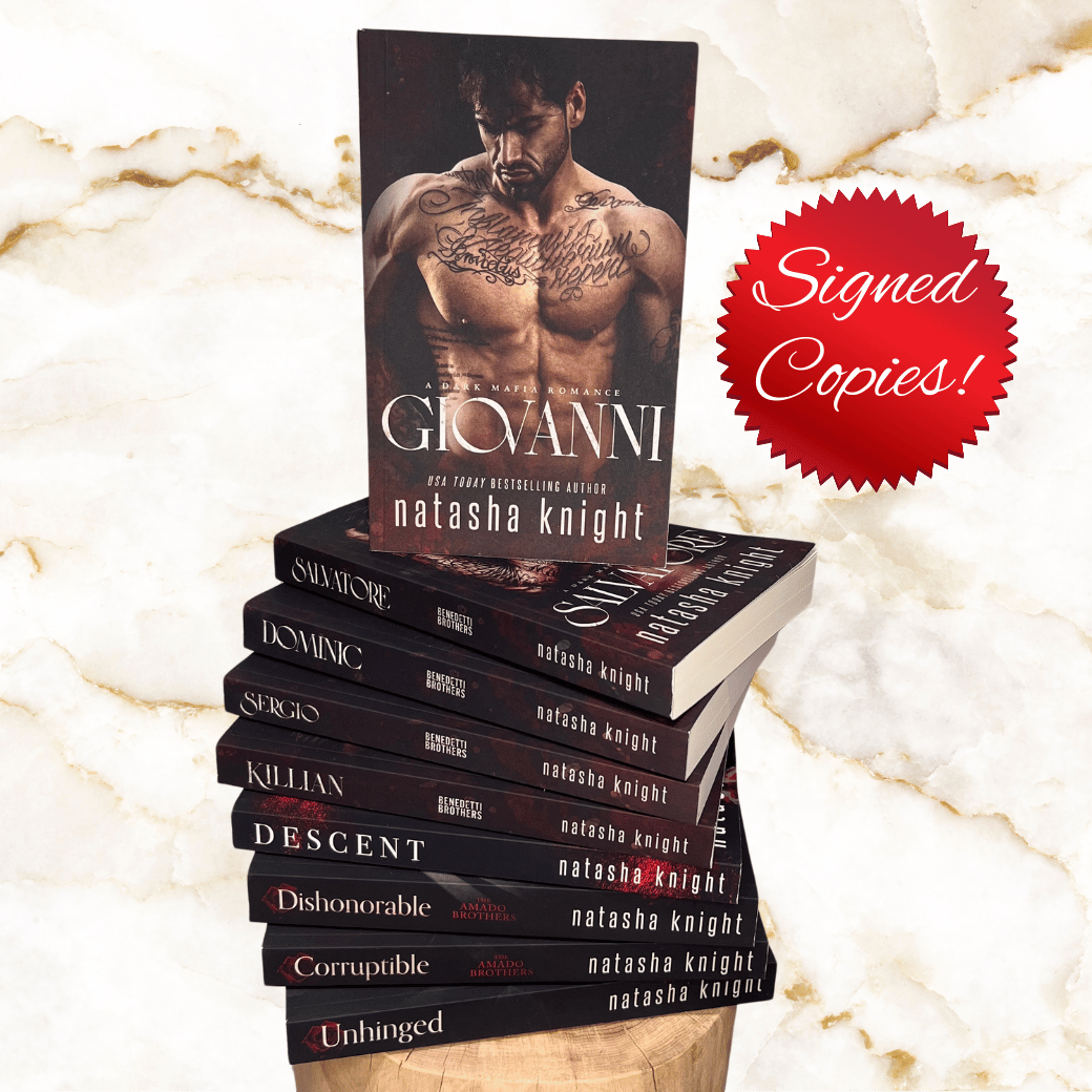 Signed Steamy Mafia Romance Paperback 9-Book Bundle