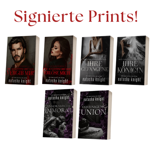 Beschützerischer Held. Arrangierte Ehe. Mafia-Romanze. 6 Signierte Prints